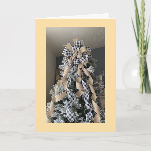 CARTES POUR FÊTES ANNUELLES PENSEZ À VOUS CETTE NOËL (Devant)