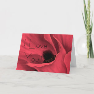 Cartes Pour Fêtes Annuelles Pépites rouges Peinture d'art à fleurs - ... - Cus