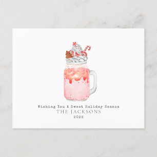 Cartes Pour Fêtes Annuelles Pepperment Milkshake Sweet Christmas