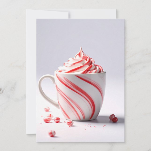 Cartes Pour Fêtes Annuelles Peppermint Swirl Mug-Blank Card (Devant)