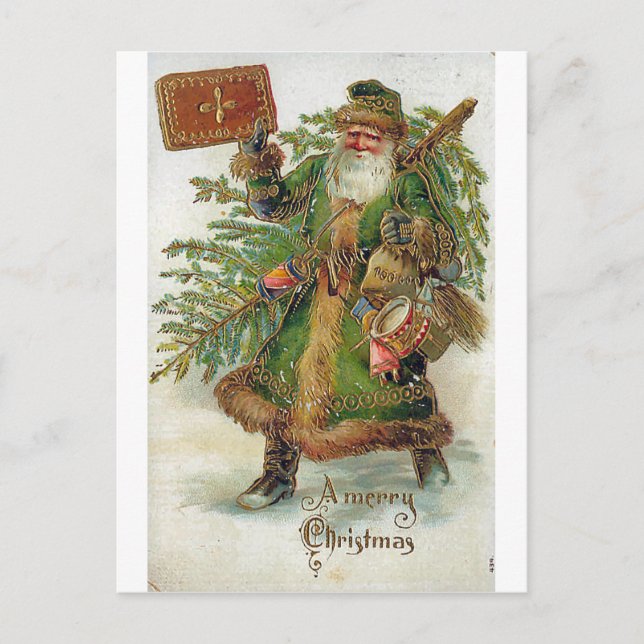 Cartes Pour Fêtes Annuelles Père Noël (Devant)