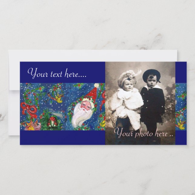 CARTES POUR FÊTES ANNUELLES PÈRE NOËL (Devant)