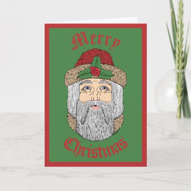 Cartes Pour Fêtes Annuelles Père Noël (Devant)