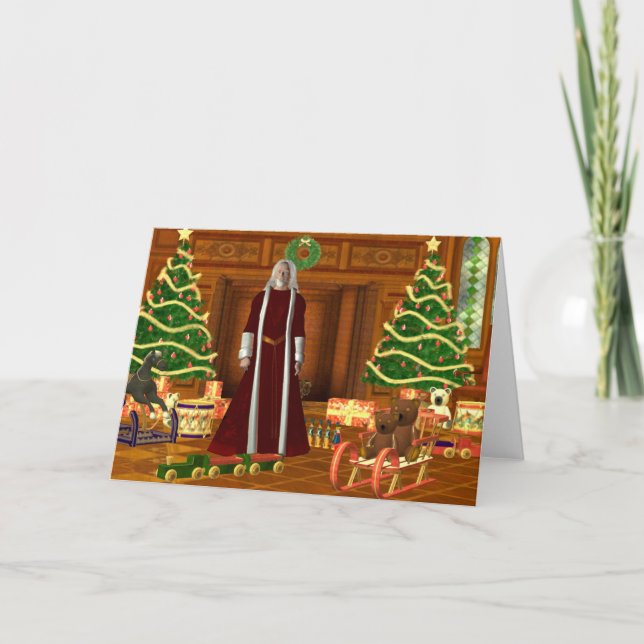 Cartes Pour Fêtes Annuelles Père Noël (Devant)