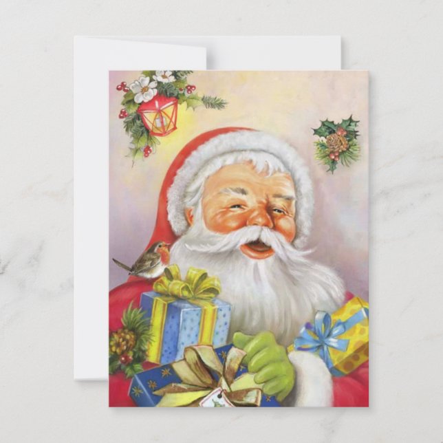 Cartes Pour Fêtes Annuelles Père Noël (Devant)