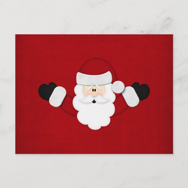 Cartes Pour Fêtes Annuelles Père Noël (Devant)