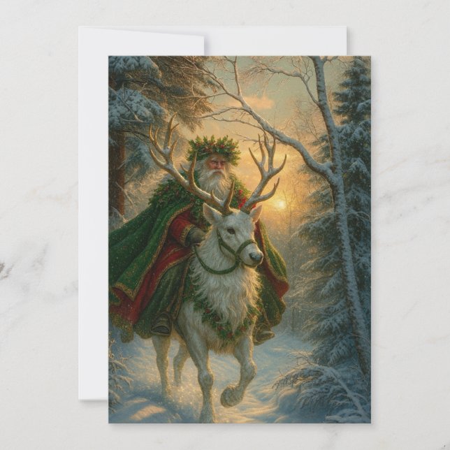 Cartes Pour Fêtes Annuelles Père Noël (Devant)