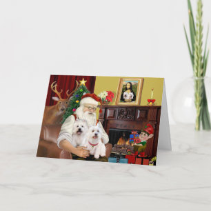 Cartes Pour Fêtes Annuelles Père Noël 2 Westies
