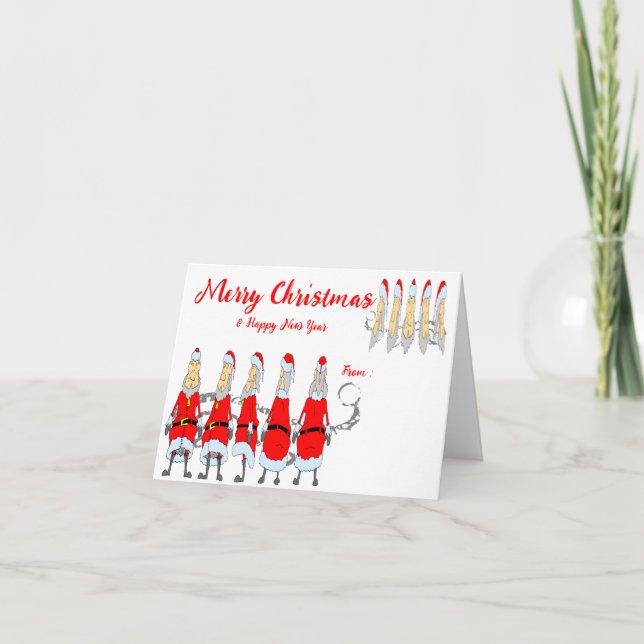 CARTES POUR FÊTES ANNUELLES PÈRE NOËL 313 (Devant)