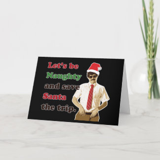 Cartes Pour Fêtes Annuelles Père Noël à moustache des années 70 - Noël
