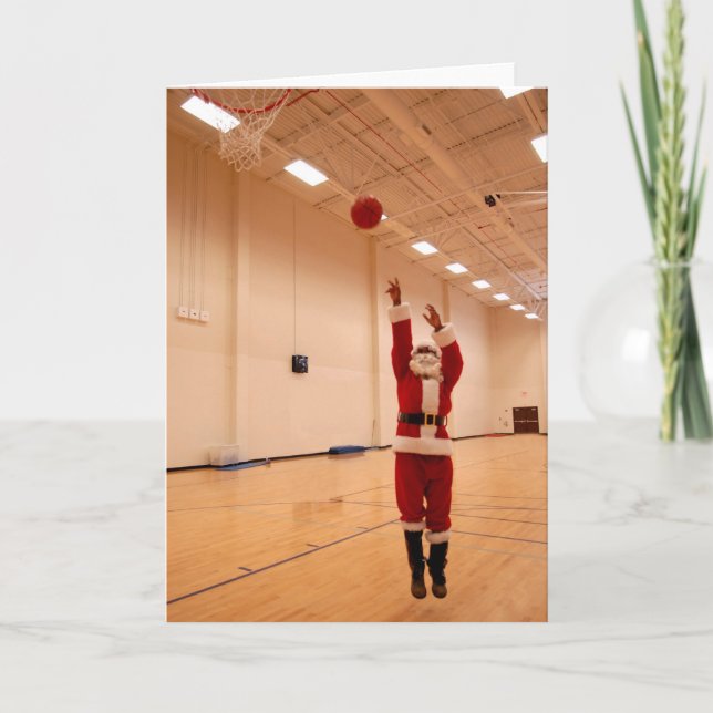 Cartes Pour Fêtes Annuelles Père Noël a obtenu des houblon (Devant)