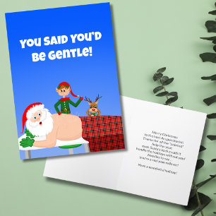 Cartes Pour Fêtes Annuelles Père Noël Acupuncture Rendez-vous Noël