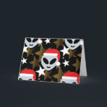Cartes Pour Fêtes Annuelles père Noël alien emoji<br><div class="desc">"père Noël alien emoji ", "santa claus alien emoji", "émoji alien""santa claus emoji",  "santa claus alien",  "père Noël alien",  "alien xmas", "alien de noël""Zone 51"extraterrestre, "noël emoji"</div>