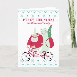 Cartes Pour Fêtes Annuelles Père Noël amusant Joyeux Noël Humoristique Personn