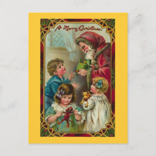 Cartes Pour Fêtes Annuelles Père Noël - Art Vintage