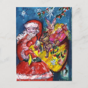 CARTES POUR FÊTES ANNUELLES PÈRE NOËL AVEC CADEAUX