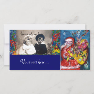 CARTES POUR FÊTES ANNUELLES PÈRE NOËL AVEC CADEAUX