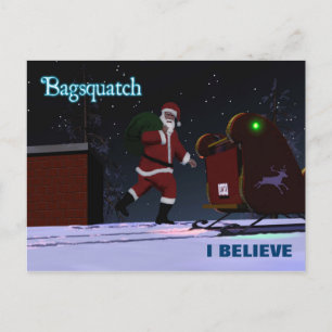 Cartes Pour Fêtes Annuelles Père Noël - Bagsquatch
