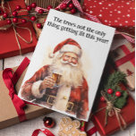 Cartes Pour Fêtes Annuelles Père Noël Beer Lover Funny<br><div class="desc">Cette conception peut être personnalisée dans la zone fournie en modifiant la photo et/ou le texte. Vous pouvez également le customiser en cliquant sur Personnaliser ce Modèle, puis en choisissant l'option cliquer pour customiser et supprimer ou modifier la couleur de l'arrière - plan, ajouter du texte, modifier la couleur ou...</div>