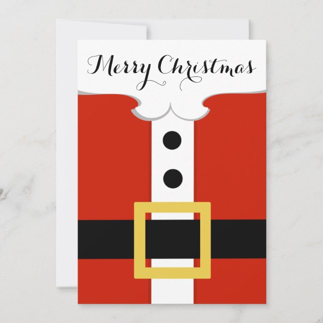 Cartes Pour Fêtes Annuelles Père Noël Belt Christmas (Devant)