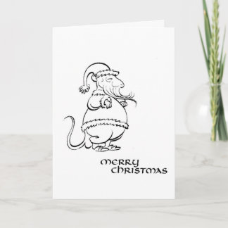Cartes Pour Fêtes Annuelles Père Noël calgraphique