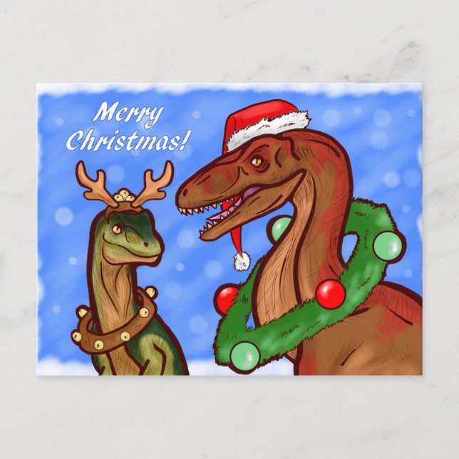 Cartes Pour Fêtes Annuelles Père Noël Claws (Devant)
