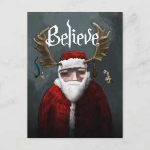 Cartes Pour Fêtes Annuelles Père Noël "Crois"