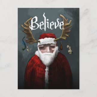 Cartes Pour Fêtes Annuelles Père Noël "Crois"