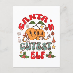 Cartes Pour Fêtes Annuelles Père Noël Cutest Elf Sublimation-80881