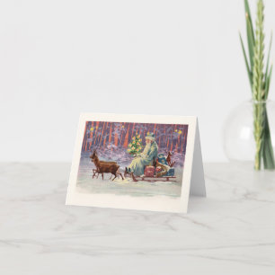 Cartes Pour Fêtes Annuelles Père Noël de la forêt de Vienne