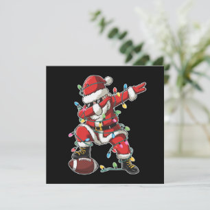 Cartes Pour Fêtes Annuelles Père Noël de Noël Footballeur Dabbing Football de 