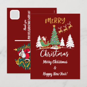 Cartes Pour Fêtes Annuelles Père Noël de Noël personnalisé qui fait un dunk de
