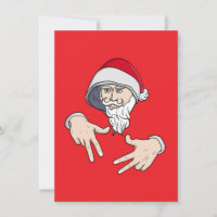 Père Noël de rap hip hop cool gangsta