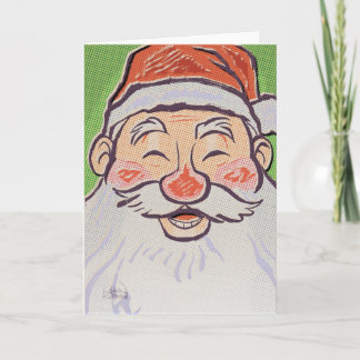Cartes Pour Fêtes Annuelles Père Noël de sourire