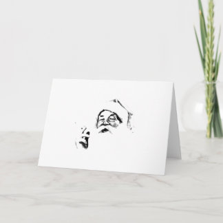 Cartes Pour Fêtes Annuelles Père Noël de tabagisme. Père Noël vintage fumant