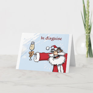 Cartes Pour Fêtes Annuelles père Noël DIT : *MON TRAVAIL EST FAIT, FÊTONS-NOUS