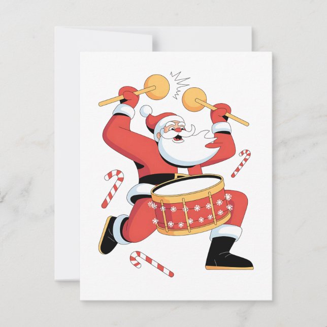 Cartes Pour Fêtes Annuelles Père Noël drôle batteur Noël dégueu Noël batteur  (Devant)