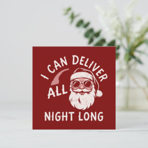 Cartes Pour Fêtes Annuelles Père Noël drôle de fête de Noël Xmas mecs blague