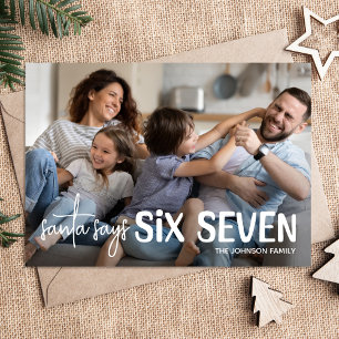 Cartes Pour Fêtes Annuelles Père Noël drôle dit 67 Photo Vacances