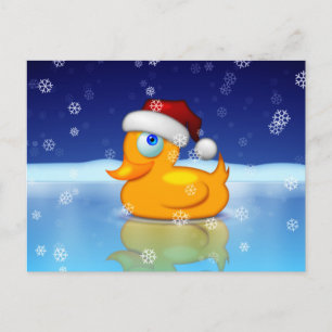 Cartes Pour Fêtes Annuelles Père Noël Duck