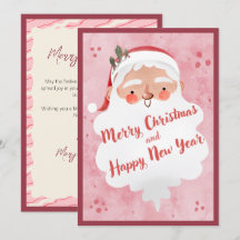 Père Noël écriture rose vintage ferme