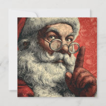 Père Noël élégant nostalgique non photo mignon