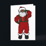 Cartes Pour Fêtes Annuelles père Noël en velours rouge noir<br><div class="desc">"velours rouge père Noël noir", "SANTA claus AFRICAIN", "pull père Noël noir", "père Noël afro-américain", "noël AFRICAIN", "santa claus afro-américain", "père Noël noir", "Père Noël noir", "Noël AFRICAIN"</div>