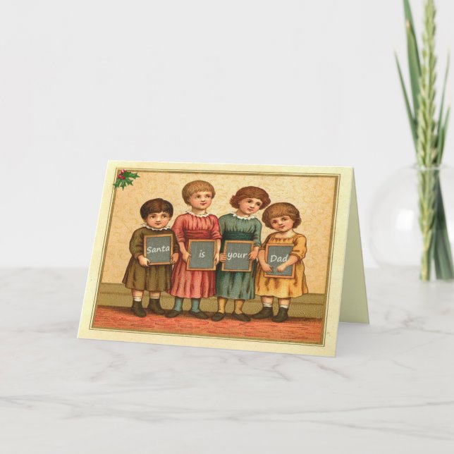 Cartes Pour Fêtes Annuelles Père Noël est ton père (Devant)