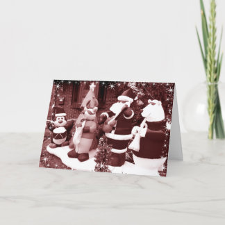 Cartes Pour Fêtes Annuelles Père Noël et amis