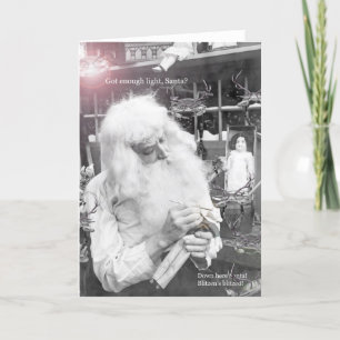 Cartes Pour Fêtes Annuelles Père Noël et crabes