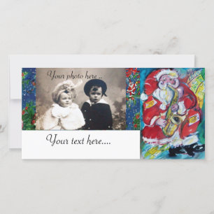 Cartes Pour Fêtes Annuelles PÈRE NOËL et JAZZ