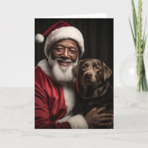 Père Noël et Labrador