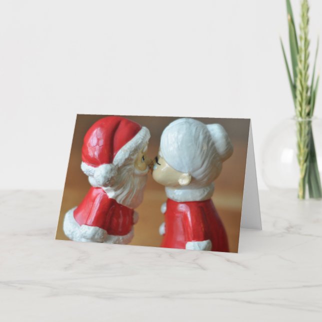 Cartes Pour Fêtes Annuelles Père Noël et Mme Claus (Devant)