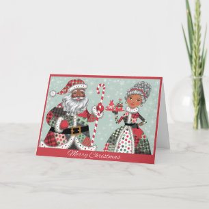 Cartes Pour Fêtes Annuelles Père Noël et Mme Claus